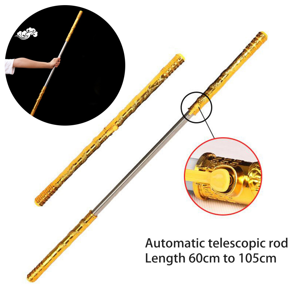 Adjustable Length Monkey King Staff 60cm Golden Cudgel Wukong Ruyi ...