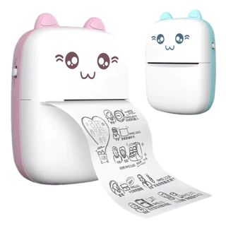 Mini Impressora Térmica Portátil Desenho Animado Foto Impressora De Impressão Sem Fio Para Android Ios em Oferta na Shopee