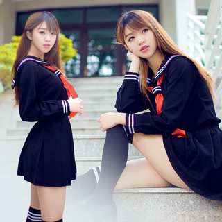 Garota do inferno japonesa cos jk uniforme de marinheiros japonês e coreano uniforme escolar uniforme da escola britânica uniforme feminino uniforme