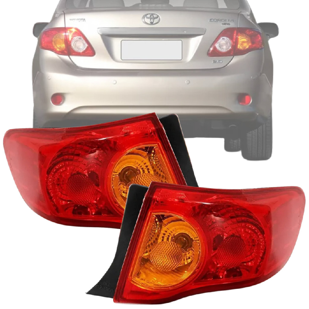 PAR LANTERNA TRASEIRA TOYOTA COROLLA 2009 2010 2011 CANTO | Shopee Brasil