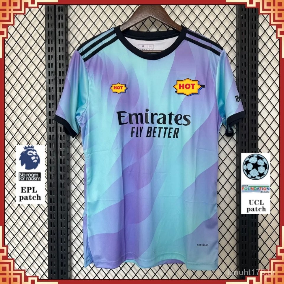 2425 Arsenal Fan Edition Segundo Far Away Futebol Retro Sports manga