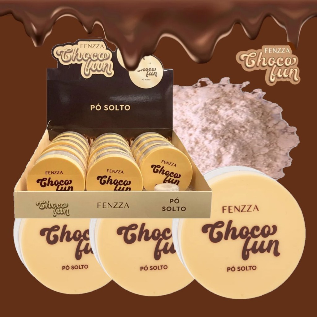 14 Po Solto Choco Fun Chocolate Branco FZ34036 Fenzza | Shopee Brasil