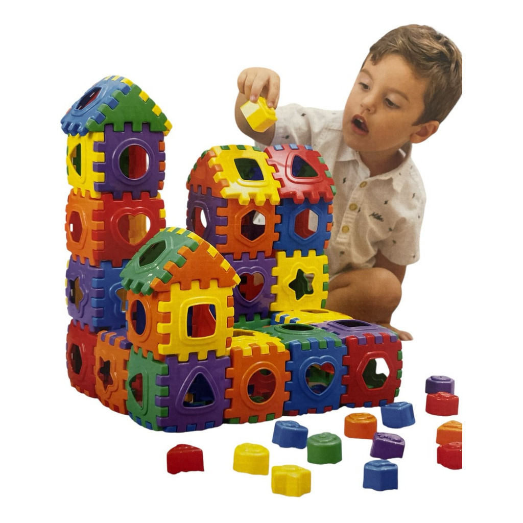 Jogo De Encaixe Blocos De Montar 100 Pçs | Shopee Brasil