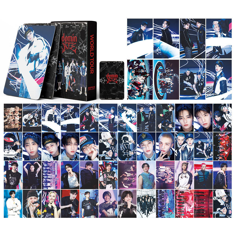 55pcs STRAY KIDS SKZ HOP Lomo Cartões HIP TAPE Retorno UNVEIL
