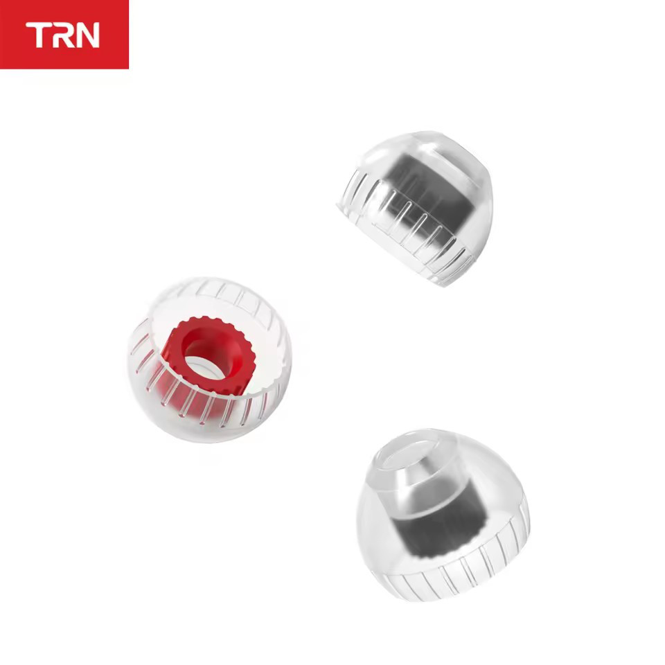 TRN T Ear-Tips Eartips Estrutura De Suporte Duplo Fone De Ouvido De Silicone 3 Pares Fones MT3