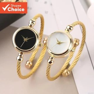 Relógios De Pulseira Pequenos Simples Feminino De Aço Inoxidável Retro Pulso De Quartzo Fashion Casual