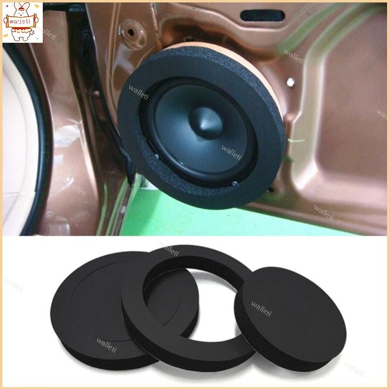 Anéis Isolamento Espuma Alto-Falante Realçadores Kit Preto 6 5 Polegada Do Carro Forro Da Baixa Almofada