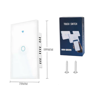 Tuya Smart Wi-Fi Switch 1 botões touch, celular, Alexa ou Google Home em Oferta na Shopee