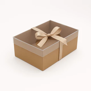 10 Caixas Visor Kraft e Branca - Linha Pratic - Presentes - Presente Dia dos Namorados