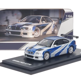 Almost Real-AR 1/64 "Need For Speed"BMW M3 GTR E46 Genuine Authorized Modelos de carros Liga de fundição Modelos