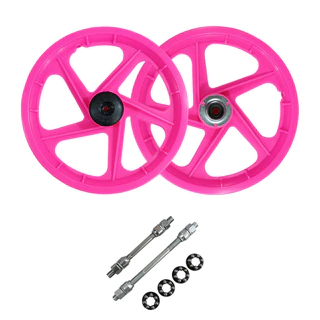 Par de Rodas Aro 16 Bike Infantil Kit Montagem com Eixos (Sem Pneus e Sem Catraca) Diversas Cores