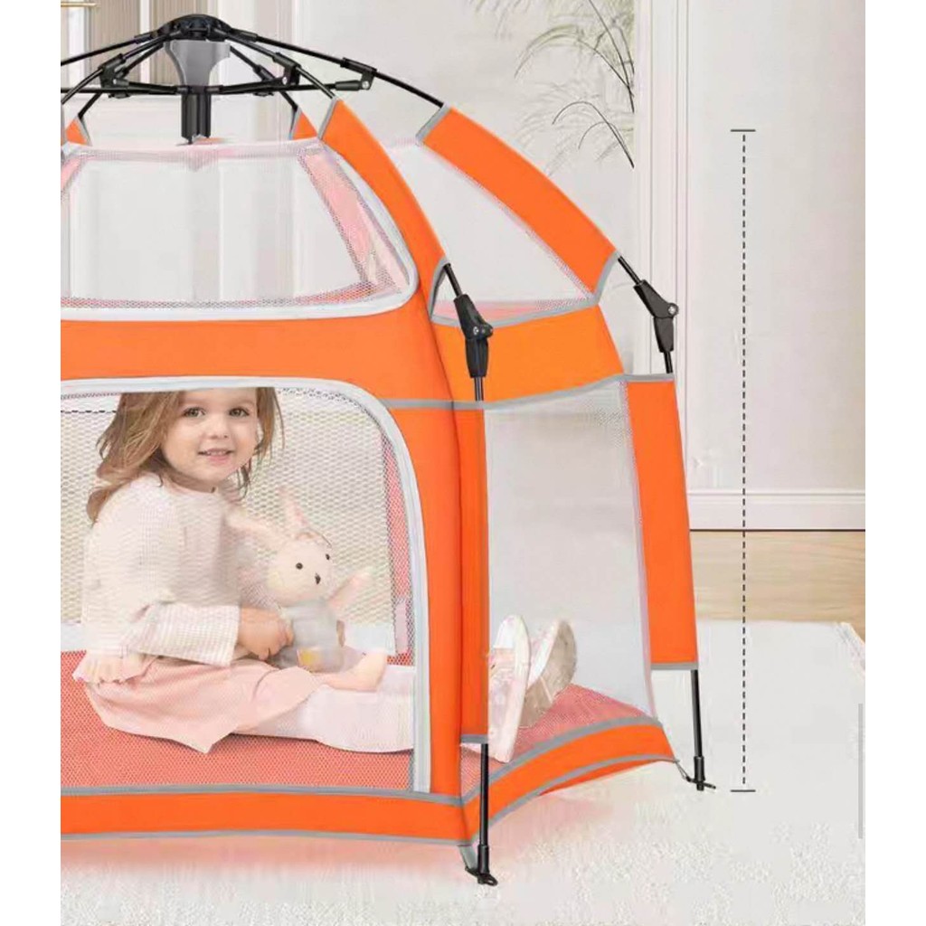 Tenda de borracha Cerca infantil dobrável portátil 100% automatico Piquenique gatinha e cachorro