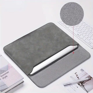 Capa Para Bolsa Laptop Macbook 2022 Air 13.6 A2681 , 13 A2237 , 15 Case M1 M2 M3 Pro 14 16 Inch 2021 2023 Coque Pouce Scrub PU Bolsas De Couro