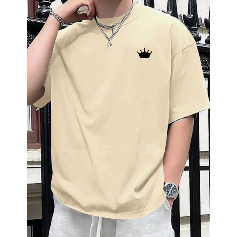 Camiseta Masculina COROA Algodão Malha 30.1