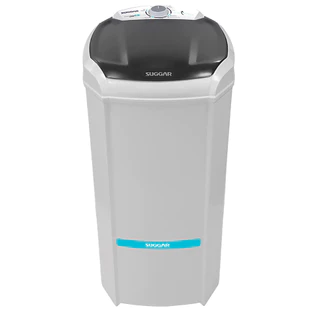 Tanquinho Suggar 15Kg Lavamax Eco LE1521PR com Dispenser Para Sabão e Desligamento Automático
