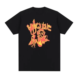 Camiseta Basica Camisa Vlone Devil Fire Spirit End Moda Aesthetic Unissex