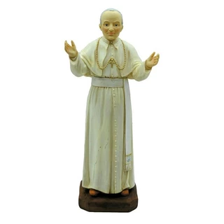 Escultura de Resina Papa João Paulo II Decorativo Santo em Oferta na Shopee