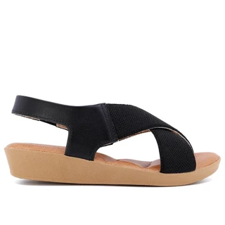 Sandália Usaflex Anabela Tiras Cruzadas Elástico AG3918 em Oferta na Shopee