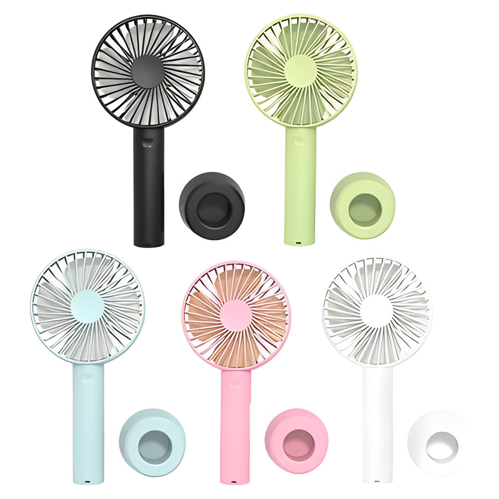 Mini Ventilador De Mesa Mao Usb Recarregavel Seca Maquiagem