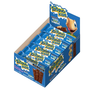 Chocolate Tortuguita Kids Ao Leite E Baunilha Com 24 Uni 12,5g