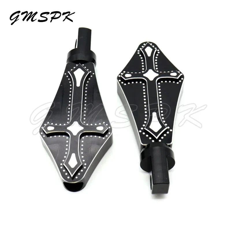 Pedaleira Para Pés De Motocicleta , Pedal De Apoio Os Dianteiro E Traseiro Harley Sportster 883 1200 XL Touring Road King Dyna Fatboy