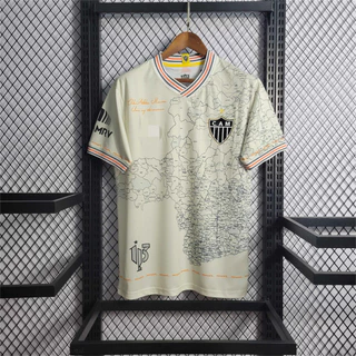 Camisa Retro 2021-22 Temporada Mineiro Atlético Edição Comemorativa Camisa Branca LZ5W