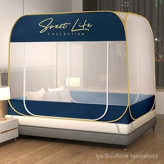Venda quente na moda, o preço é lindo, sem instalação de mosquiteiros yurts domésticos dobráveis, desmontáveis, laváveis e anti-queda, crianças e bebês caem na cama infantil 2023 Novo modelo