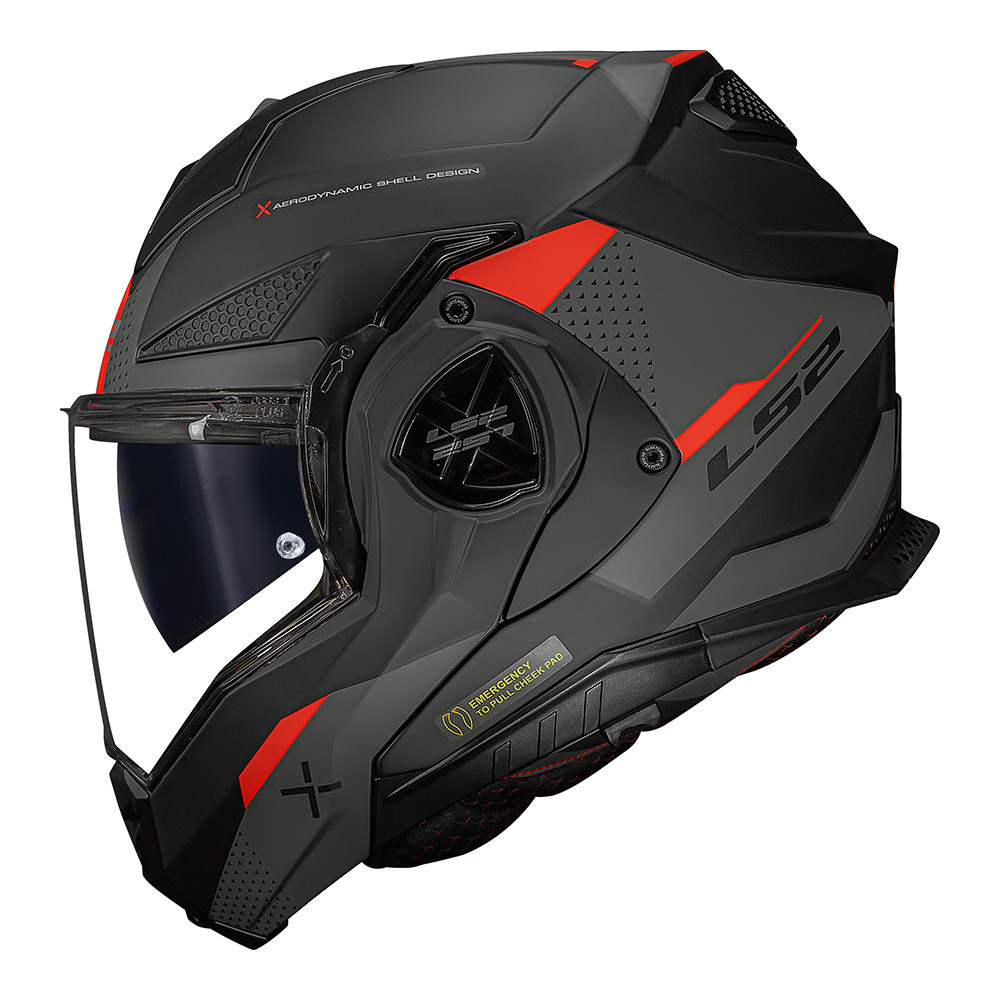 CAPACETE LS2 ADVANT X FF901 OBLIVION TITANIUM ESCAMOTEÁVEL ROBOCOP ...