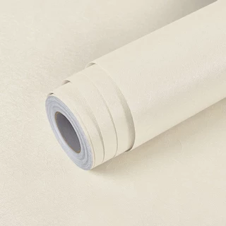 Adesivo PVC tipo Papel de Parede Lavavel Texturizado Rabiscado Creme 500x60cm