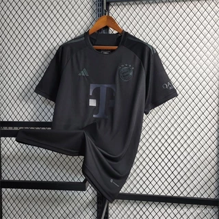 23/24 B-M Camisa esportiva preta de edição especial do Bayern Munique masculina