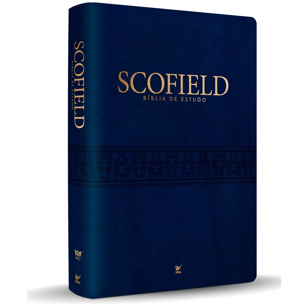 Bíblia de Estudo Scofield | AEC | Concordância | Capa Azul Luxo ...