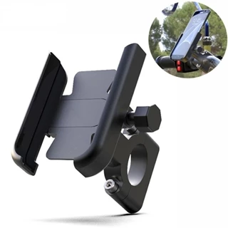 Suporte Para Telefone De Motocicleta De Liga De Alumínio Smartphone GPS De 4-7 Polegadas De 20-30mm Montagem Com Barra De Mão em Oferta na Shopee