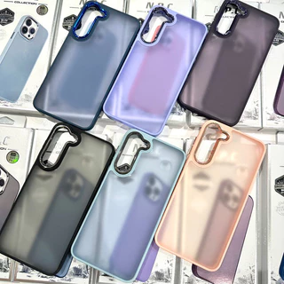 Capa case SPACE Acrílico Fosca Anti Impacto Para Samsung galaxy S23/S23 Plus/S23 FE/S23 Ultra capinha de celular space com borda galvanizada
