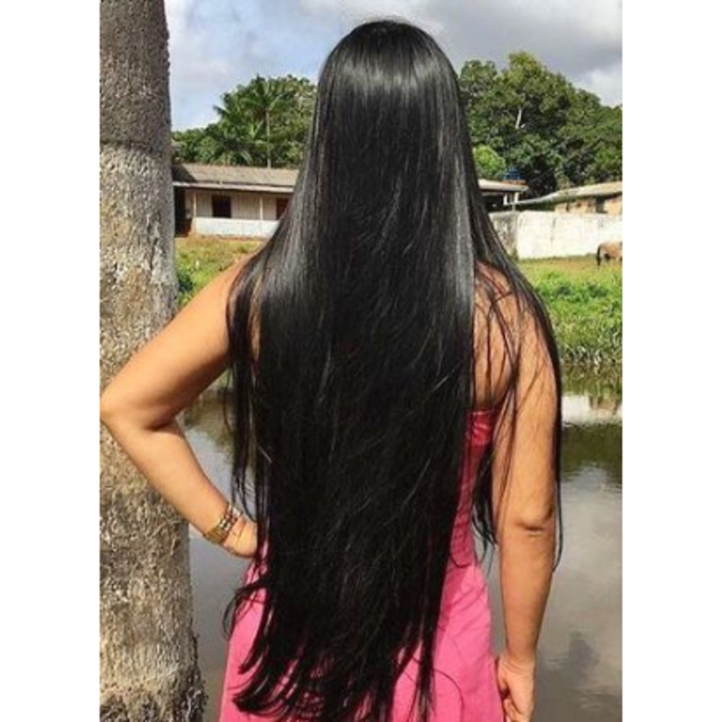(Baratinha) Aplique Tic-Tac para Volume -Extensão de Cabelo em Fibra Orgânica Cor PRETO Liso Blogueira Top
