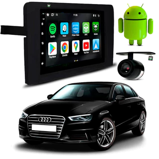Kit Central Multimidia Android 7 Pol Audi A3 2007 2008 2009 2010 2011 2012
