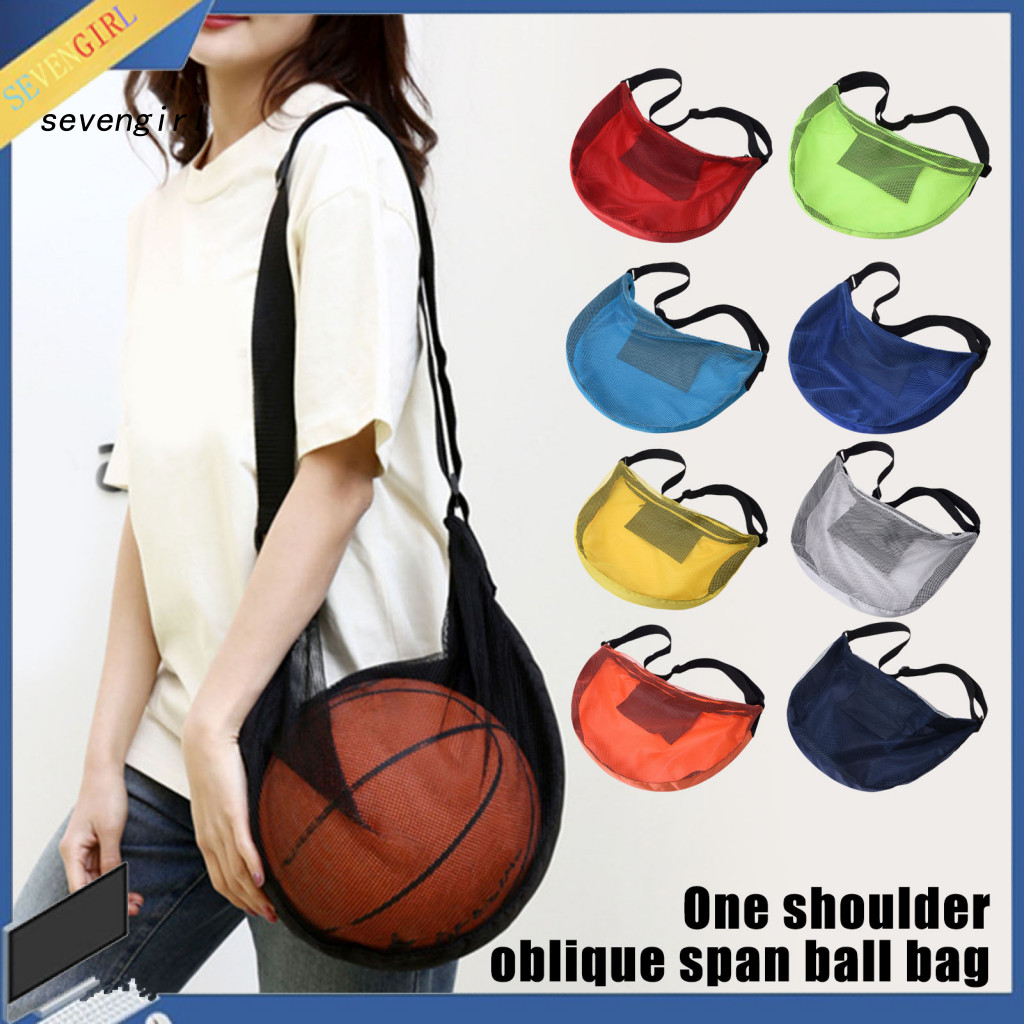 Sports Accessory Bag Waterproof Ball Adjustable Crossbody Mesh for