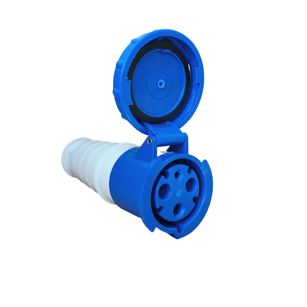 TOMADA INDUSTRIAL FÊMEA ACOPLAMENTO AZUL 220V 125A 2P+T LUKMA