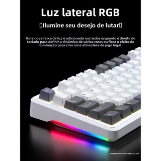 AULA F87 Pro Teclado Mecânico Sem Fio Personalizado Tri-mode ANSI/ABNT2