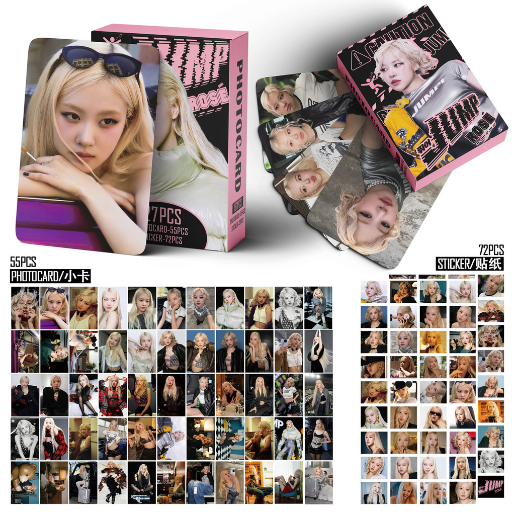 127 Unidades/Caixa BLACKPINK Solo ROSE Photocards JUMP KPOP LOMO