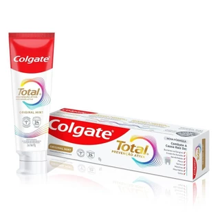 Creme Dental Colgate Total Original Mint Prevenção Ativa 90g em Oferta na Shopee