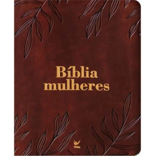 Bíblia Sagrada Mulheres | Viviane Martinello | NAA | Espaço para Anotações | Capa Luxo Folhas Marrom em Oferta na Shopee