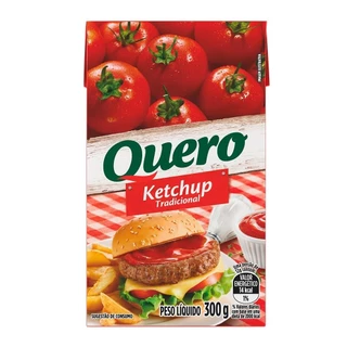 Ketchup Quero Tradicional 300g - Embalagem com 24 Unidades em Oferta na Shopee