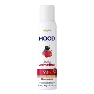 Desodorante Mood Aerossol Frutas Vermelhas 72h 150ml em Oferta na Shopee