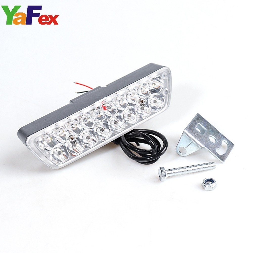 [as] 12V-85V E-Bike Farol Elétrico De Bicicleta Scooter Luz Frontal 18 LED