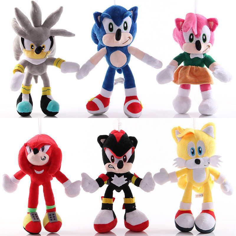 Sonic The Hedgehog Shadow Amy Rose Knuckle Tail Plush Boneca De Pelúcia Macia Para Crianças S8Y5