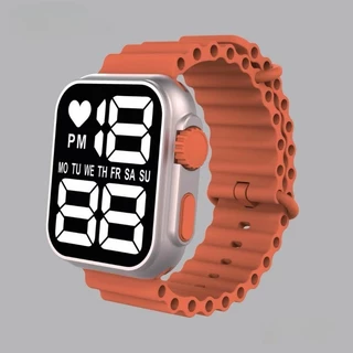 Relógio Eletrônico LED , Rose Gold Ocean Band Moda Digital Esportivo Para Crianças Estudantes De