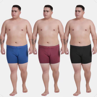 Kit 3 Cueca Plus Size Boxer Masculino Premium G1 - G3 130kg