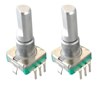 2x Potenciômetro Rotativo Encoder EC11 com click 5 pinos 20mm
