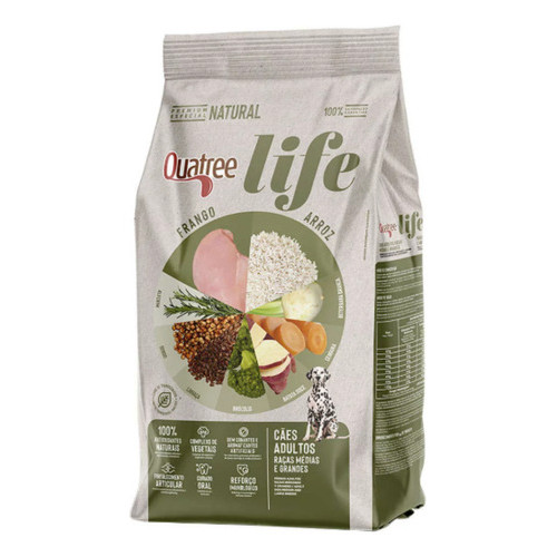 Quatree Life Frango E Arroz Cães Adultos Médios/grandes 20kg