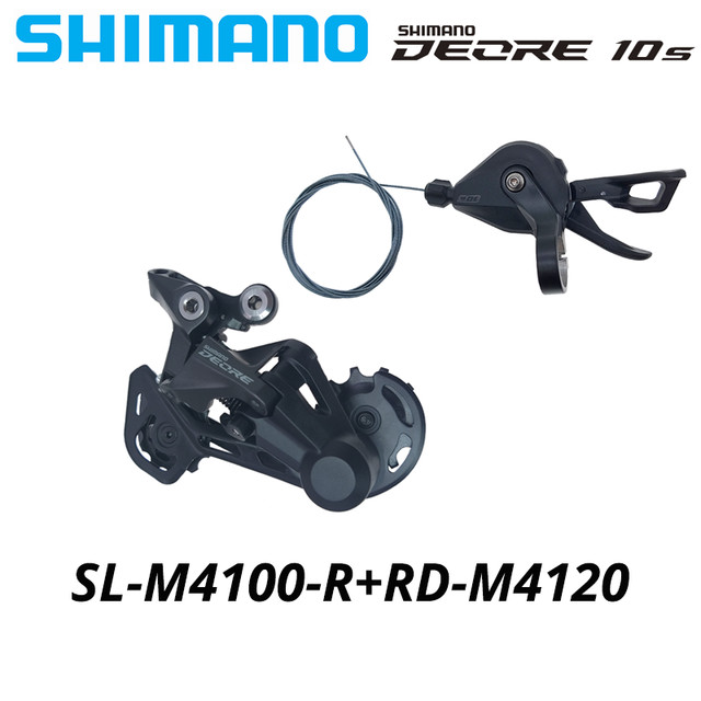 未使用 SHIMANO DEORE CS-M4100 RD-M4120-SGS SHIMANO DEORE M4100 Alavanca De Câmbio M4120 Desviador Traseiro